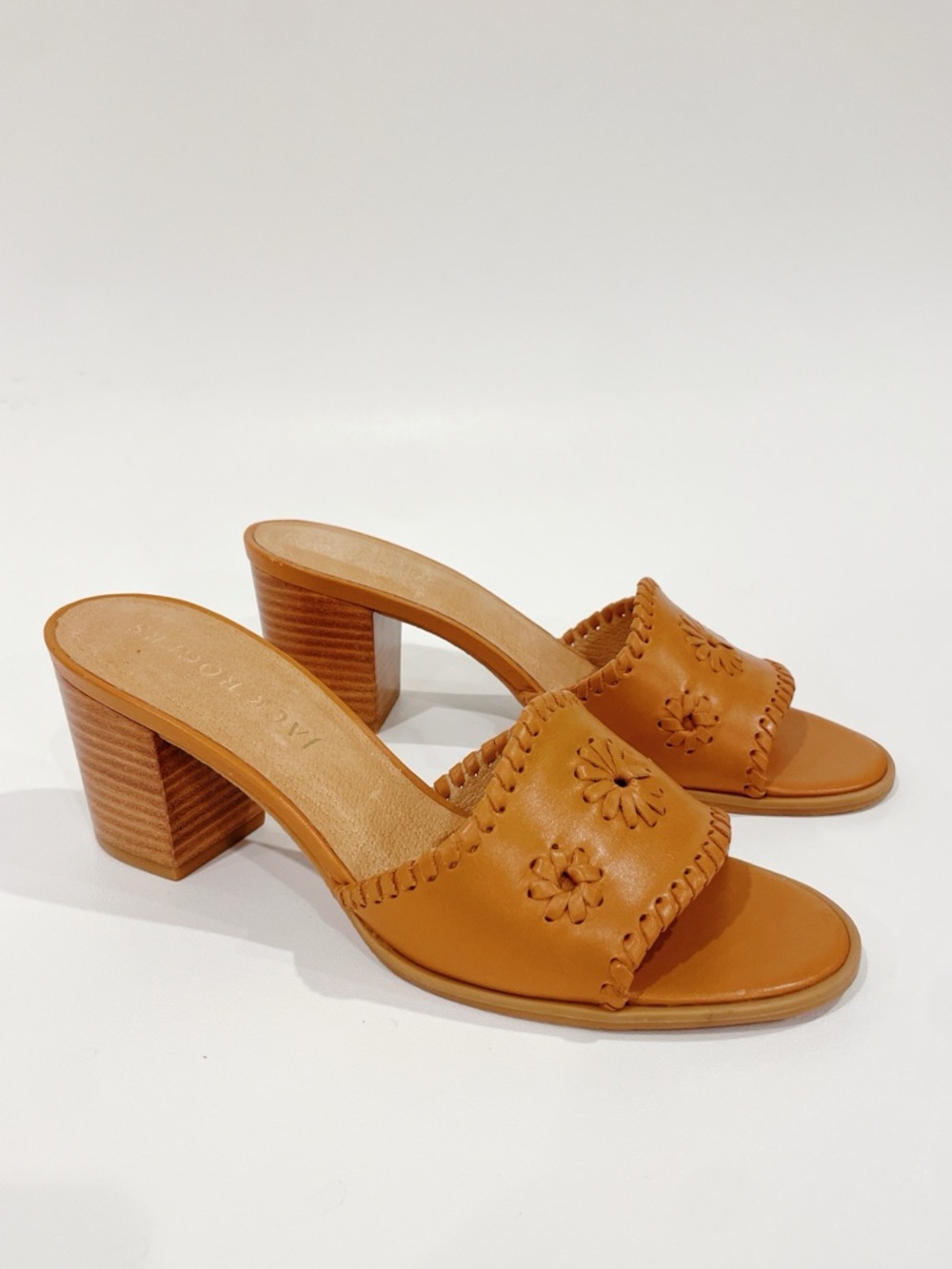 Jack Rogers Wells Block Heel Slide Sandals - BRAND NEW - size 8 women’s